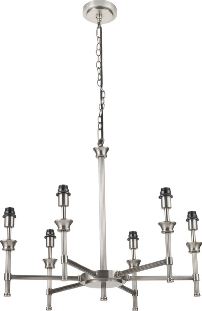 Salvatore Antique Silver Metal 6 Arm Pendant