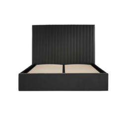 BERLIN BLACK TALL OTTOMAN KING SIZE BED - thumbnail 5