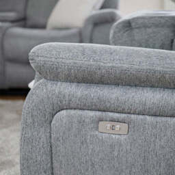 Linden Recliner Sofa Grey 3 Seater - thumbnail 6