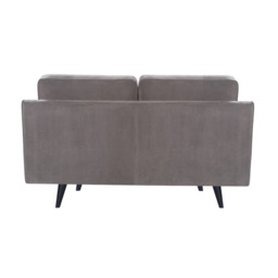 Daffy 2 Seat Sofa Stone Grey Velvet - thumbnail 4