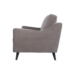 Daffy 2 Seat Sofa Stone Grey Velvet - thumbnail 3
