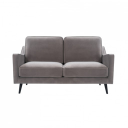 Daffy 2 Seat Sofa Stone Grey Velvet - thumbnail 6