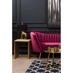 Binky 3 Seat Wine Velvet Sofa - thumbnail 2