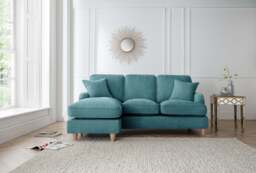 Left Hand Chaise Sofa Manhattan Emerald The Great Sofa Company - Piper - Vienna - Arthur - Emeline - Swift - Morris - thumbnail 5