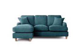 Left Hand Chaise Sofa Manhattan Emerald The Great Sofa Company - Piper - Vienna - Arthur - Emeline - Swift - Morris - thumbnail 2