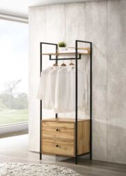 3 Piece Bedroom Furniture Set Open Wardrobes - thumbnail 3
