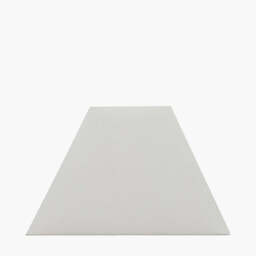 Pyramid 48cm Cream Cotton Tapered Square Lampshade - thumbnail 2