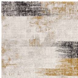 Kuza 080x150cm Lines Gold Rug - thumbnail 4