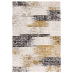 Kuza 080x150cm Lines Gold Rug - thumbnail 2