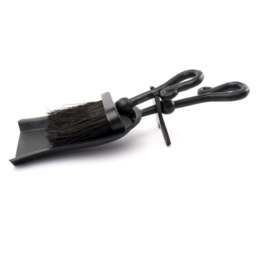 Black Crook Handled Hearth Tidy - thumbnail 1
