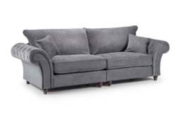 Windsor Fullback Sofa Grey 4 Seater - thumbnail 3