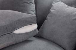 Windsor Fullback Sofa Grey 4 Seater - thumbnail 6