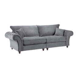 Windsor Fullback Sofa Grey 4 Seater - thumbnail 2