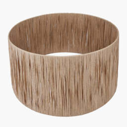 Tilia 35cm Natural Raffia Cylinder Lampshade - thumbnail 3