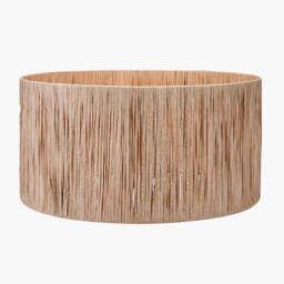 Tilia 35cm Natural Raffia Cylinder Lampshade - thumbnail 2