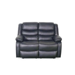 Conrad Manual Recliner Sofa Black 2 Seater - thumbnail 2