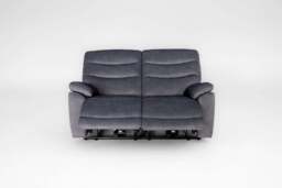 Toledo Steel Grey  Lay-Z-Boy Style Fabric Power Recliner 2 Seater Sofa - thumbnail 5