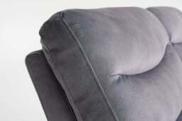 Toledo Steel Grey  Lay-Z-Boy Style Fabric Power Recliner 2 Seater Sofa - thumbnail 6