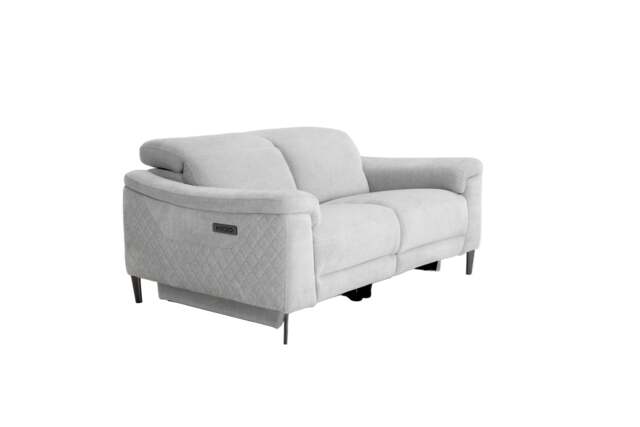Orbit Ivory Lay-Z-Boy Style Fabric Power Recliner 2 Seater Sofa - Paolo - Callie - Penny - Daytona - Revel - Sonder - DFS - image 1