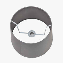 Adelaide 40cm Steel Grey Tapered Cotton Mix Lampshade - thumbnail 3