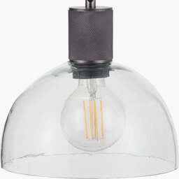 Kingston Clear Glass with Antique Bronze Fitting Elec Pendant - thumbnail 5