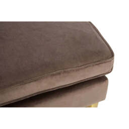 Louxor Grey Velvet Arm Chaise Longue - thumbnail 6
