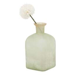 Smoked Sage and Aged Brass Large Candle Holder Vase - thumbnail 3