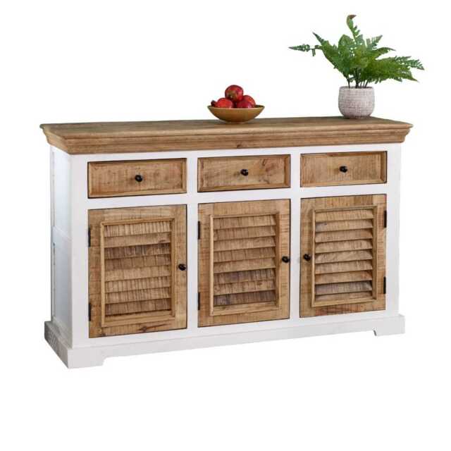 Alfie Wood Sideboard - 3 Drawers & 3 Doors - image 1