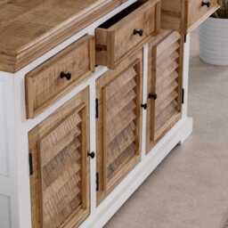 Alfie Wood Sideboard - 3 Drawers & 3 Doors - thumbnail 2