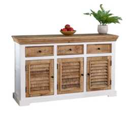 Alfie Wood Sideboard - 3 Drawers & 3 Doors - thumbnail 1