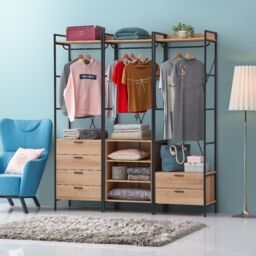 Claire 5 Shelf Open Wardrobe - thumbnail 2
