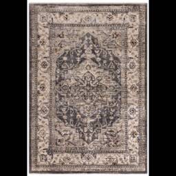 Sovereign 160x240cm Charcoal Medallion Rug - thumbnail 2