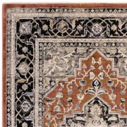 Sovereign 120x166cm Terracotta Medallion Rug - thumbnail 4