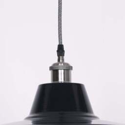 Factory Style Royal Blue Enamel Painted 36cm Pendant Light - thumbnail 5