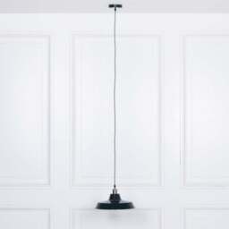 Factory Style Royal Blue Enamel Painted 36cm Pendant Light - thumbnail 3