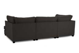Carnaby Sofa Black U Shape Corner Morgan - Malvern - Somerford - Calix - Euphoria - Plush Style - thumbnail 5