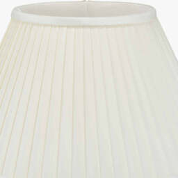 Bacall 50cm Almond Silk Knife Pleat Empire Lampshade - thumbnail 4