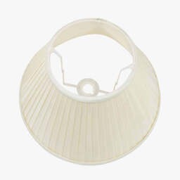 Bacall 50cm Almond Silk Knife Pleat Empire Lampshade - thumbnail 3