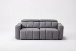 Dallas Grey Lay-Z-Boy Style Leather Power Recliner 3 Seater Sofa - thumbnail 3