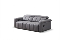 Dallas Grey Lay-Z-Boy Style Leather Power Recliner 3 Seater Sofa - thumbnail 2