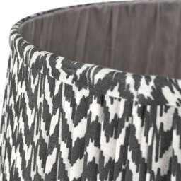Vienna 30cm Black Chevron Mushroom Pleat Lampshade - thumbnail 4