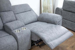 Owen Electric Recliner Sofa Grey Large Corner - thumbnail 5