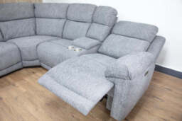 Owen Electric Recliner Sofa Grey Large Corner - thumbnail 4
