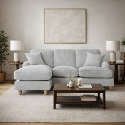 Left Hand Chaise Sofa Manhattan Ice The Great Sofa Company - Piper - Vienna - Arthur - Emeline - Swift - Morris - thumbnail 1