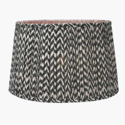 Vienna 50cm Black Chevron Mushroom Pleat Lampshade - thumbnail 2