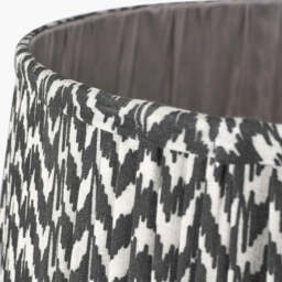 Vienna 50cm Black Chevron Mushroom Pleat Lampshade - thumbnail 4