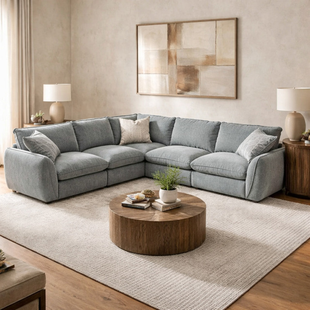 Berlin Sofa Grey Large Corner - image 1