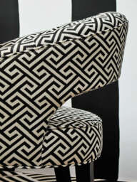 Regents Park Greek Key design Cutout Lounge Chair - thumbnail 6