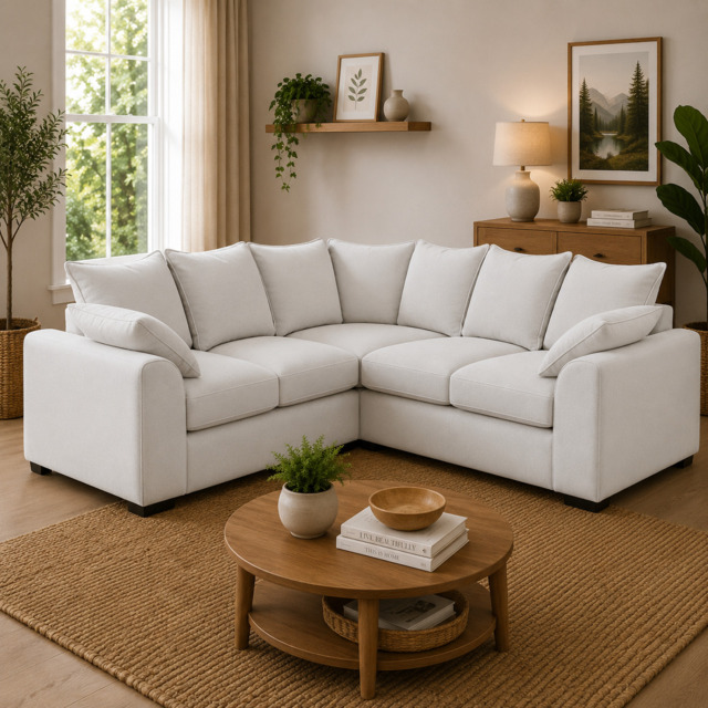 Colbee Sofa Beige Large Corner - image 1