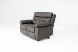 Lucca Inc Lay-Z-Boy Style Fabric Power Recliner 2 Seater Sofa - thumbnail 1